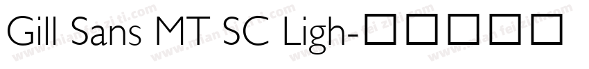 Gill Sans MT SC Ligh字体转换